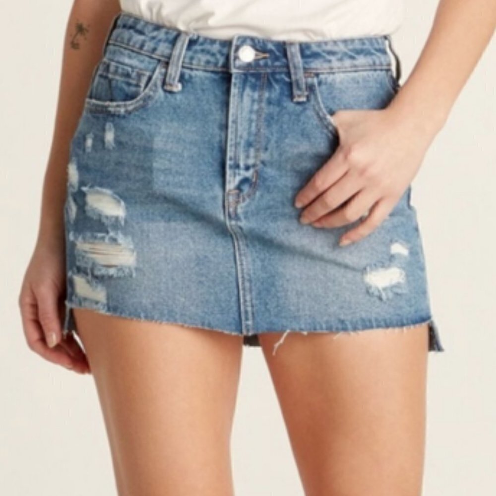 NWT Vervet by Flying Monkey Distressed High Waist Skirt 25 VT182